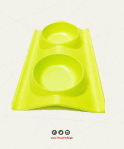Double Sided Tray Shape Pet Food Bowl