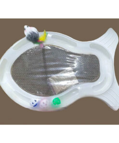 Cat Running Plus Scratching Toy Fish Shape