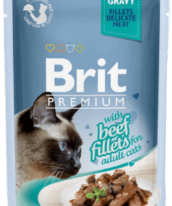 Brit Premium Gravy With beef fillets for Adult cat 85 g
