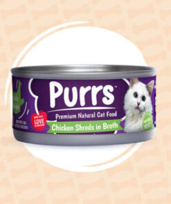 purrs cat food chicken shred in broth