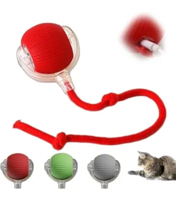 Rolling Vibrating Bounce Ball Toy For Cats & Dogs